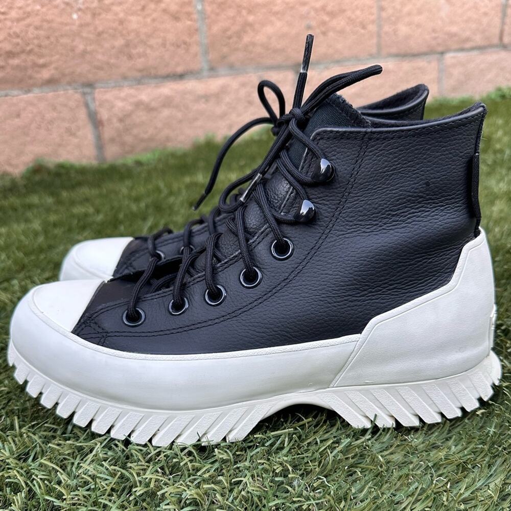 Converse Chuck Taylor All Star Lugged 2.0 Hi Waterproof Leather Sneakers 6.5 - Picture 3 of 9